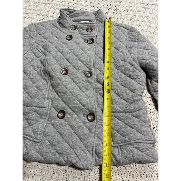 Cabi Quilted Jacket Peacoat 100% Cotton Women's Size Medium Gray 3182 216051 - Picture 4 of 10